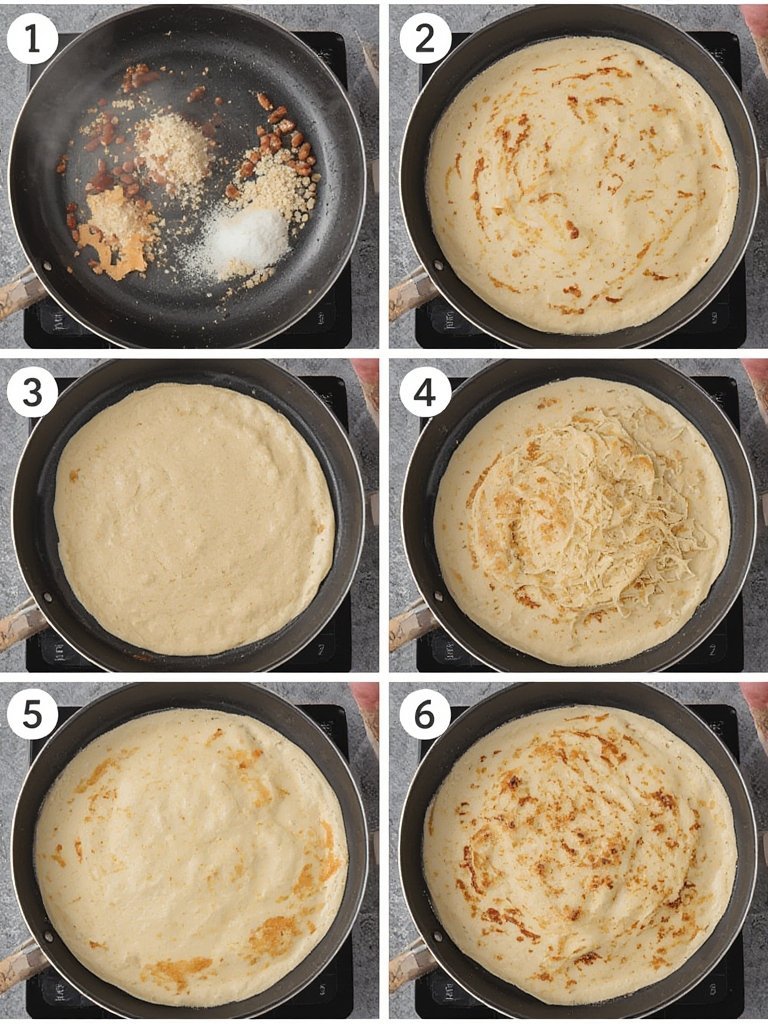Crêpes Rezept backen – Hauchdünne Crêpes in beschichteter Pfanne goldbraun braten