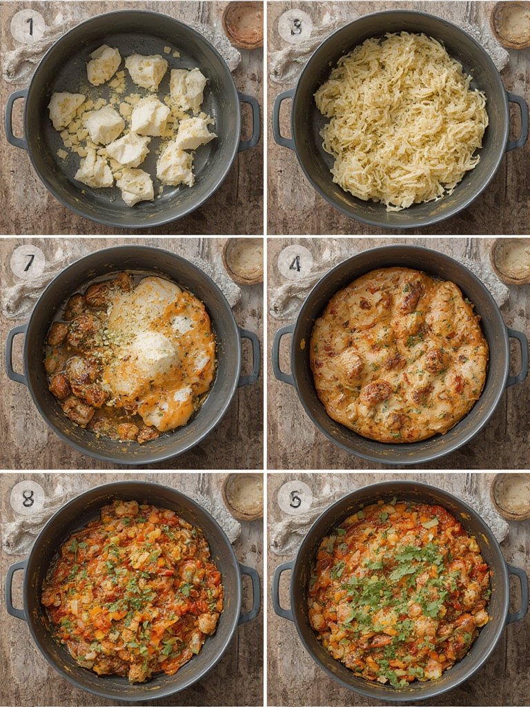 schnelles Mittagessen mit Pasta und Gemüse