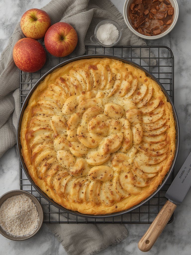 Apfelpfannkuchen Rezept mit frischen Äpfeln und Zimt